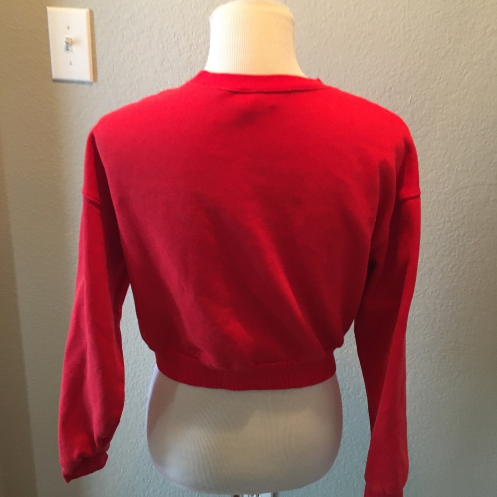 Xsmall red pullover sweatshirt by H&M - Picture 2 of 2